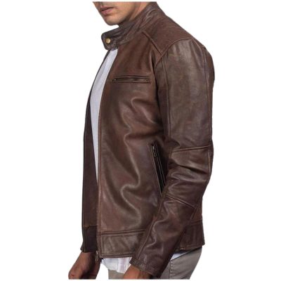 Men's Slim Fit Leather Jacket