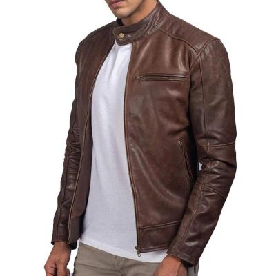 Men's Slim Fit Leather Jacket