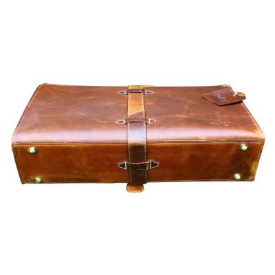 Personalized Men's Leather Satchel