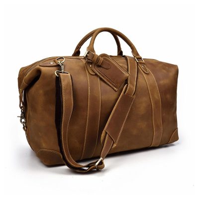 Rockmore Vintage Leather Weekender Bag