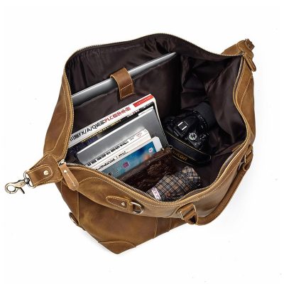 Rockmore Vintage Leather Weekender Bag