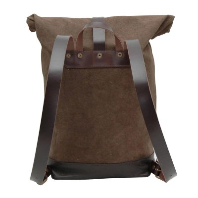 Stylish Backpacks For Women's With Suede & Dark Brown Straps