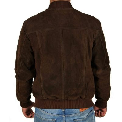 Plain Suede Leather Jacket