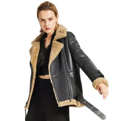 Fur Leather Jacket For Women