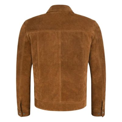 Men's Brown Suede Leather Jacket