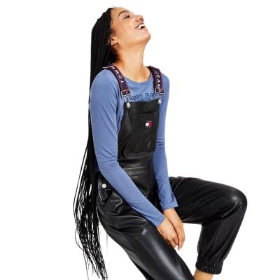 Perfect Women Leather Overalls