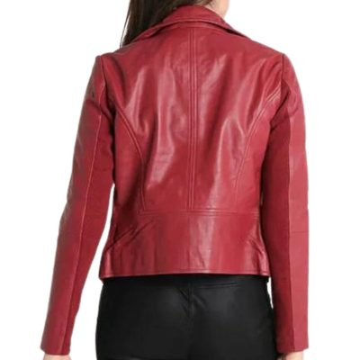 Red Leather Jacket for Women’s