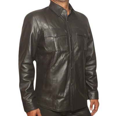 Swagger Mens Leather Shirts