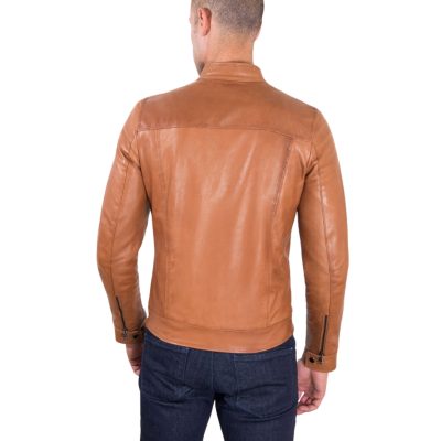 brown mens leather jacket