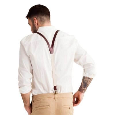 Custom Fit Leather Suspenders