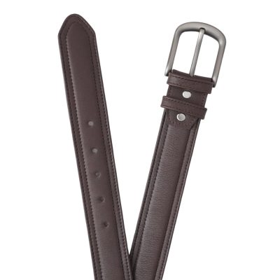 Dark Brown Leather Belt