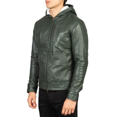 Green Leather Jacket Outfit