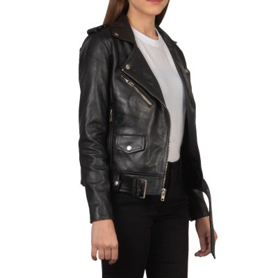 Leather Padded Biker Jacket