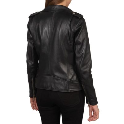 Leather Padded Biker Jacket