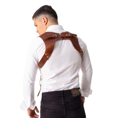Men Leather Handmade Suspender