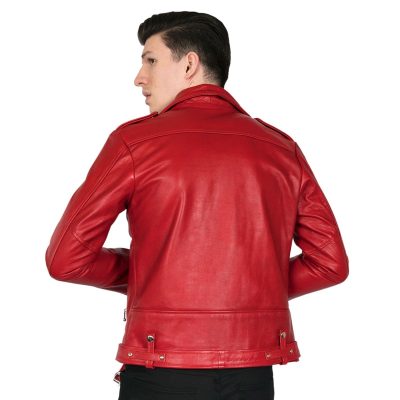 Red Leather Jacket Men's