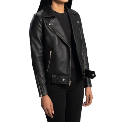 Slim Leather Jacket For Women