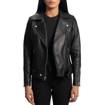 Slim Leather Jacket For Women