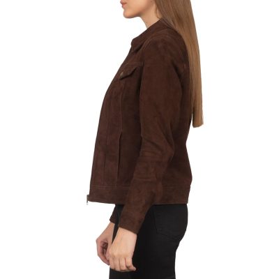 Suzy Mocha Suede Jacket