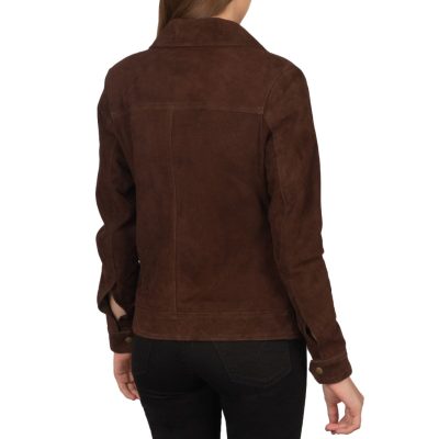 Suzy Mocha Suede Jacket