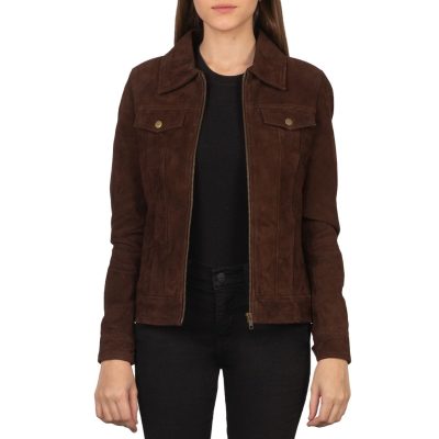 Suzy Mocha Suede Jacket
