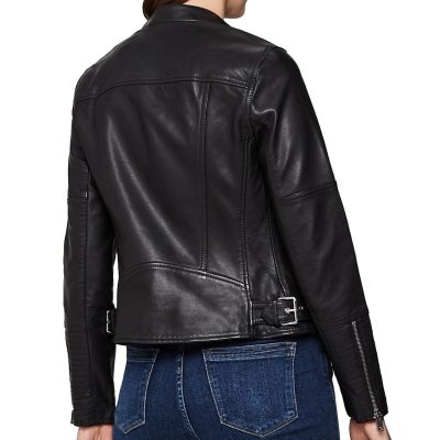 Tallis Leather Biker Jacket