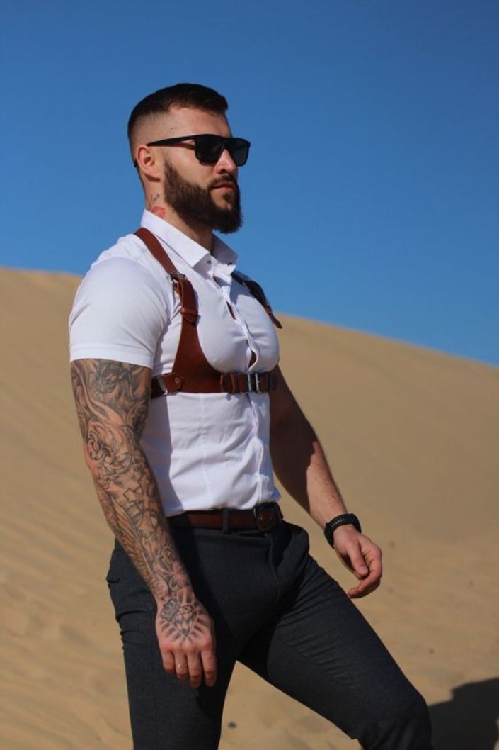 Leather Suspenders