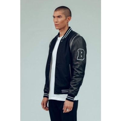 Leather Varsity Jacket