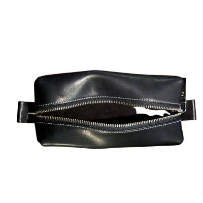 Black Leather Dopp Kits