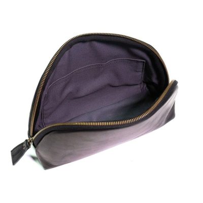 Black Leather Pouch For Men