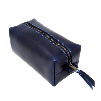 Blue Leather Dopp Kits