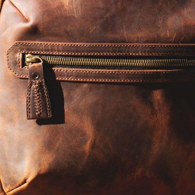 Brown Leather Backpack
