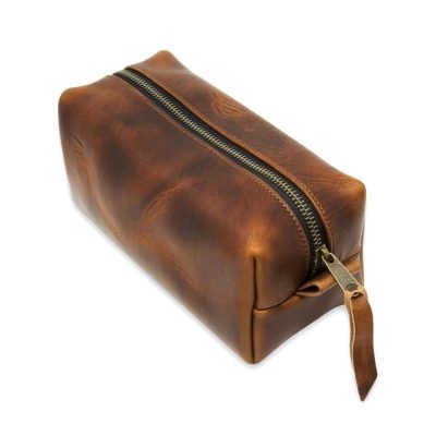 Brown Leather Dopp Kits