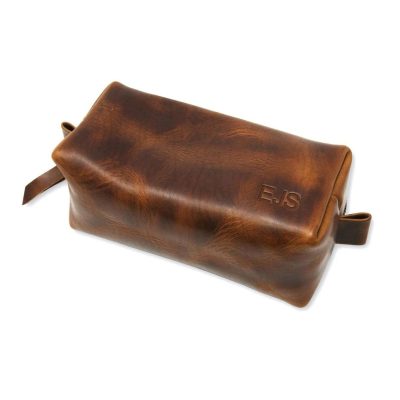 Brown Leather Dopp Kits