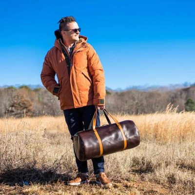Brown Leather Duffle Bags