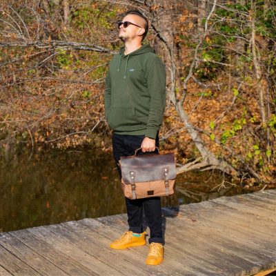 Designer Leather Laptop Bag