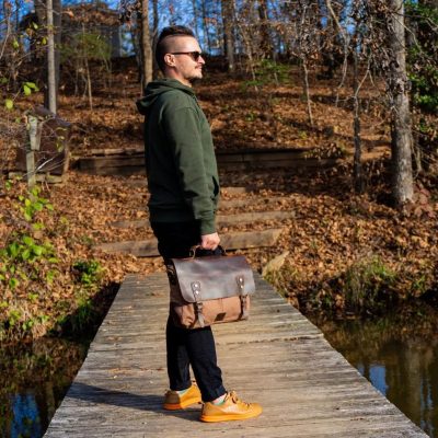 Designer Leather Laptop Bag