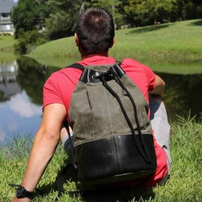 Venture Canvas Leather Expedition Backpack