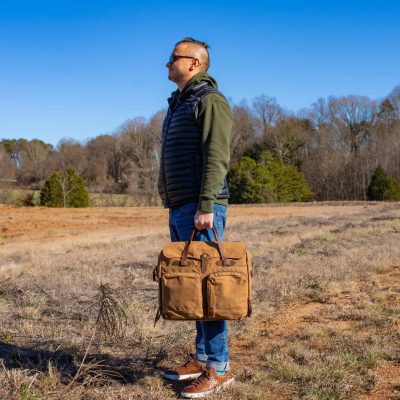 Durable Leather Messenger Bag