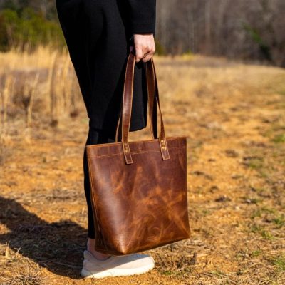 Durable Leather Tote Bags