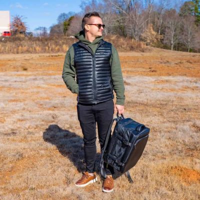 Genuine Black Leather Backpack