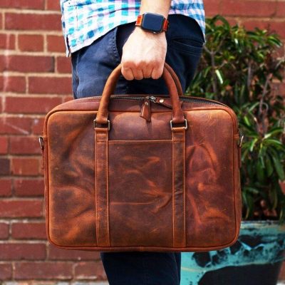Genuine Leather Laptop Bag
