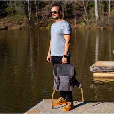 WildTrek Waxed Canvas Backpack
