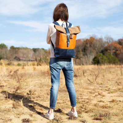 rucksack leather backpack women