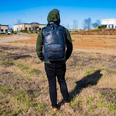Luxury Men Leather Backpack