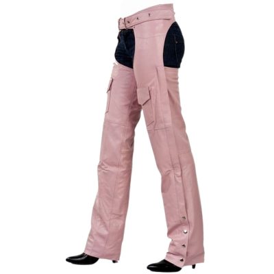 Allstate Pink Leather Chaps