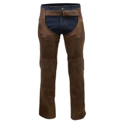 Exquisite Brown Leather Chaps
