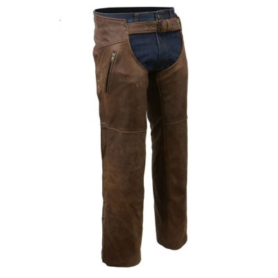 Exquisite Brown Leather Chaps