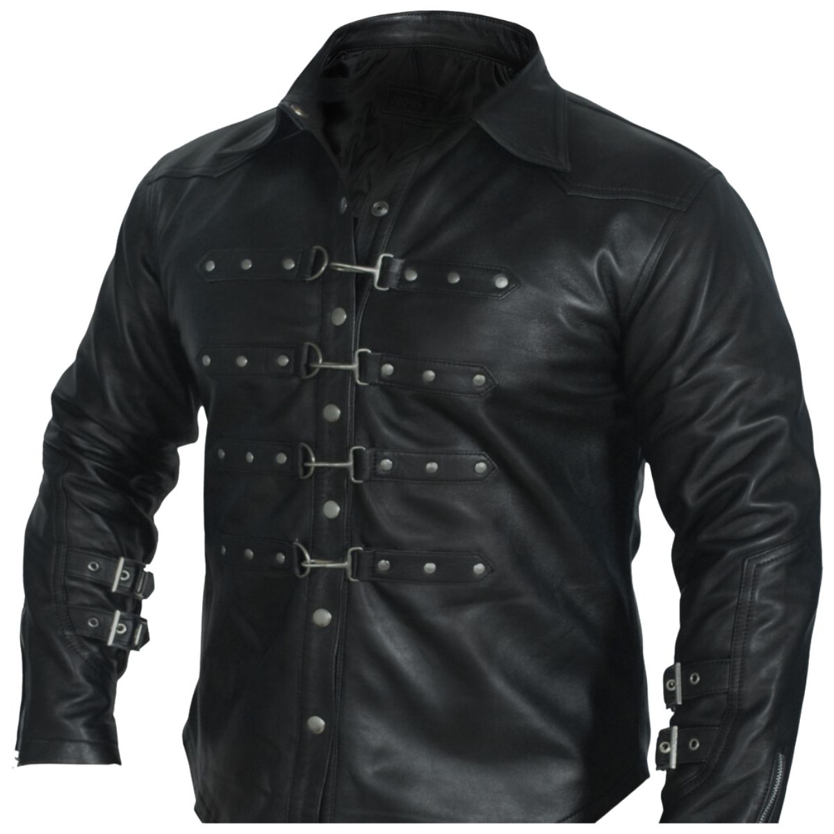 Artisan Elegance Leather Shirt