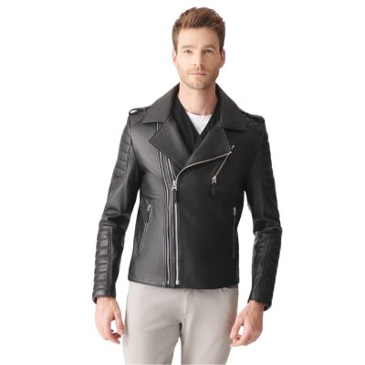 Martin Gray Mens Leather Jacket
